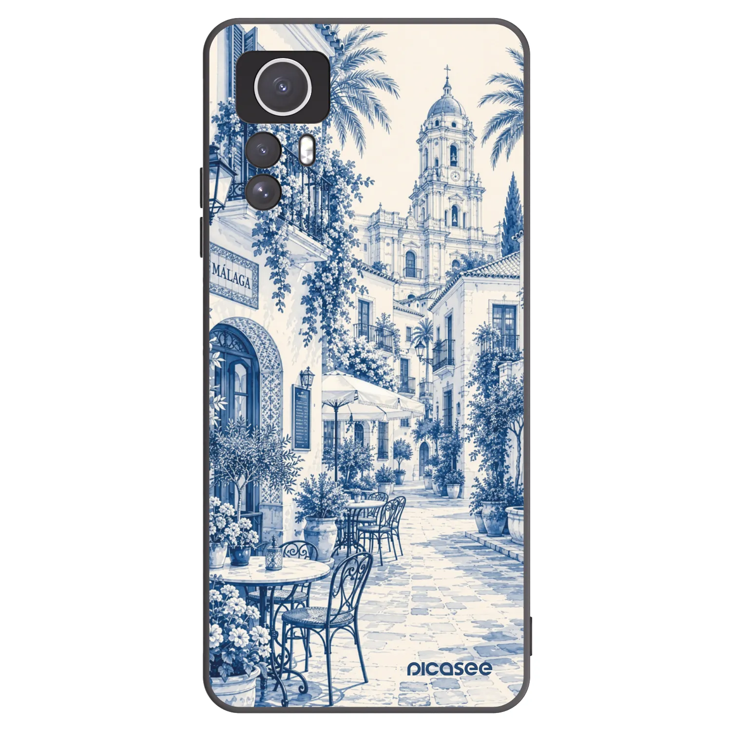 Picasee silikonový černý obal pro Xiaomi Redmi Note 12S - Calle Azul