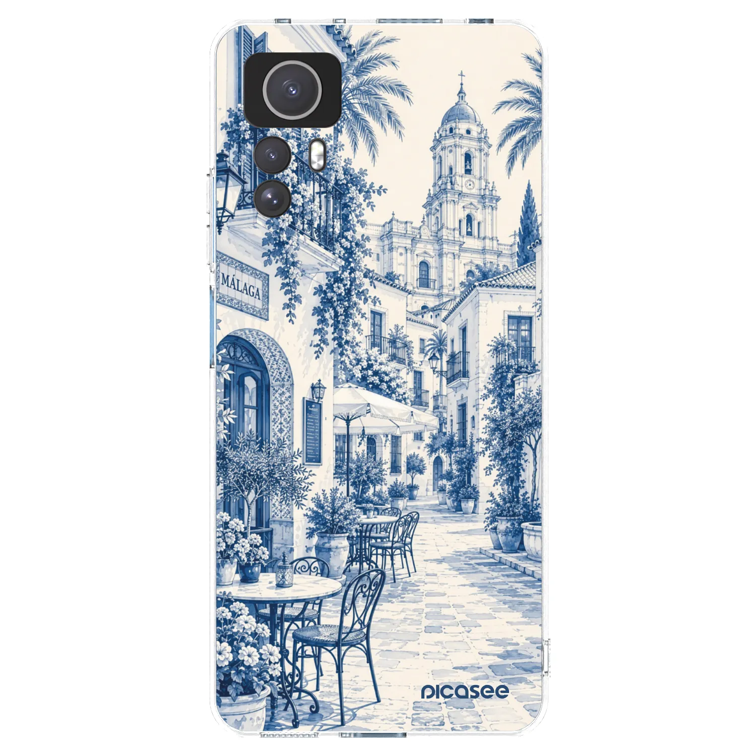 Picasee silikonový průhledný obal pro Xiaomi Redmi Note 12S - Calle Azul