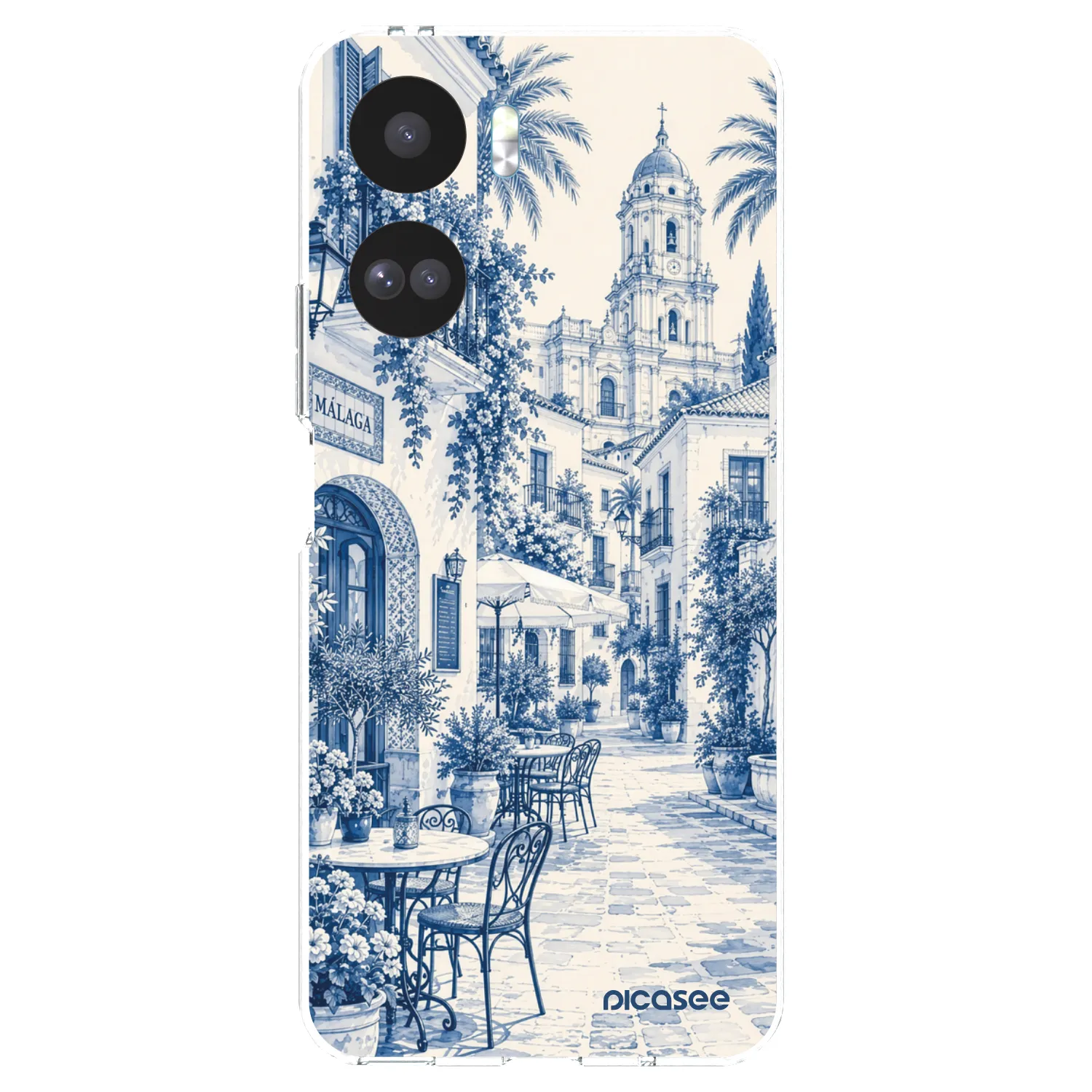 Picasee silikonový průhledný obal pro Honor 90 Lite 5G - Calle Azul
