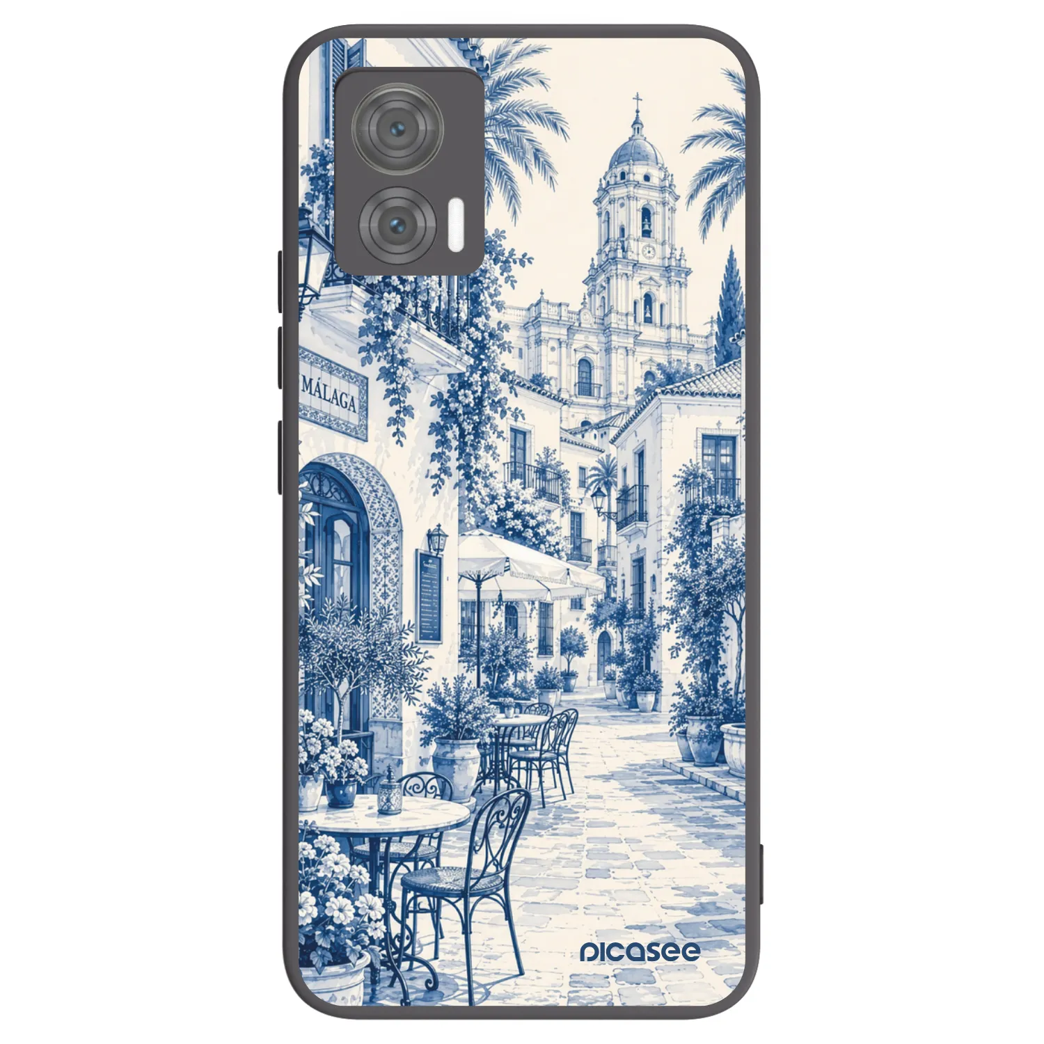 Picasee silikonový černý obal pro Motorola Edge 30 Neo - Calle Azul