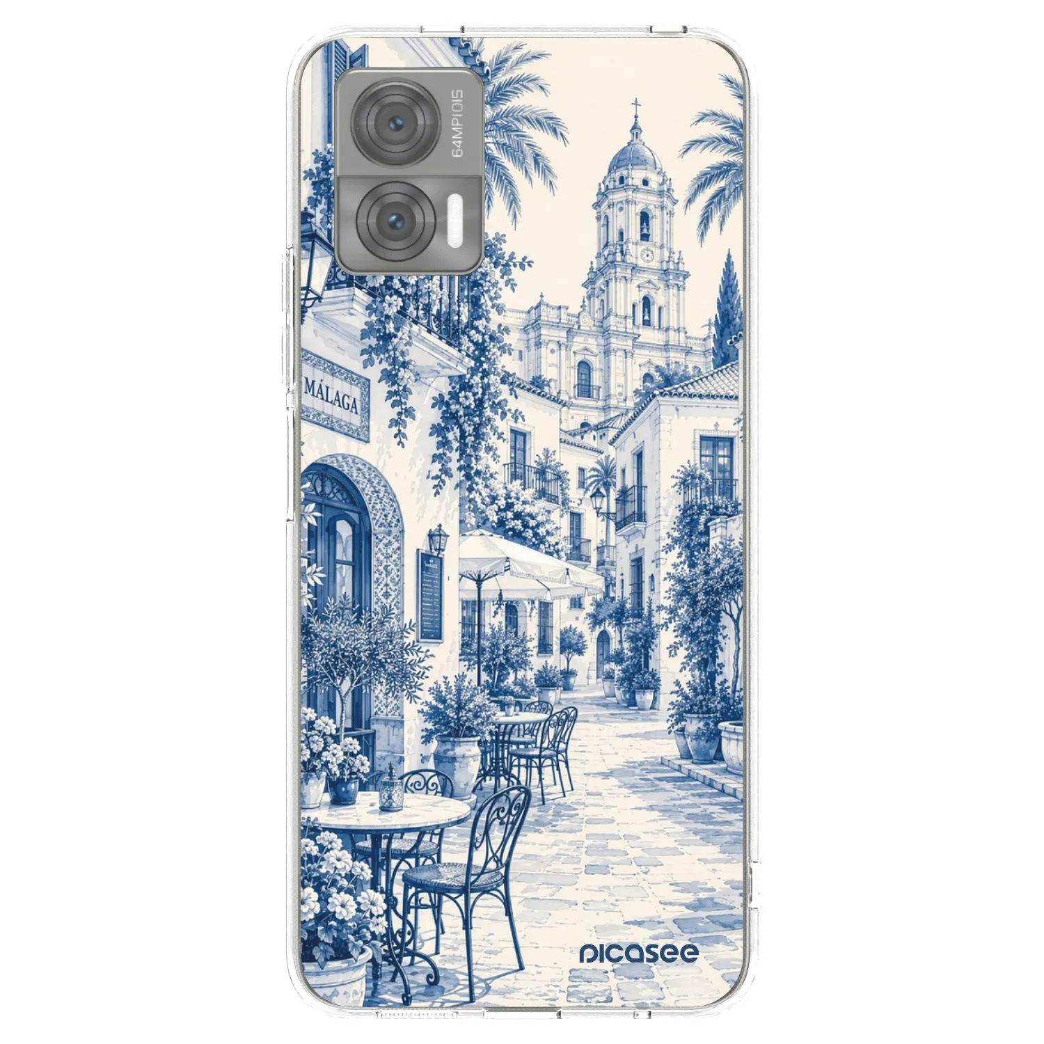 Picasee silikonový průhledný obal pro Motorola Edge 30 Neo - Calle Azul