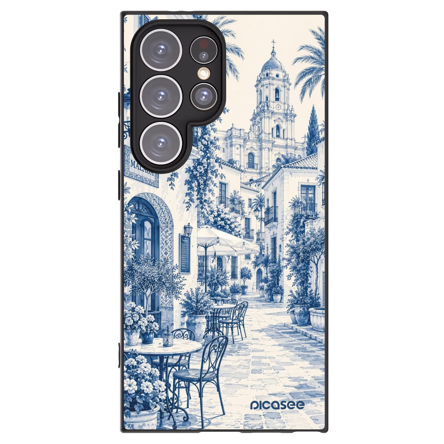 Picasee silikonový černý obal pro Samsung Galaxy S24 Ultra S928B 5G - Calle Azul