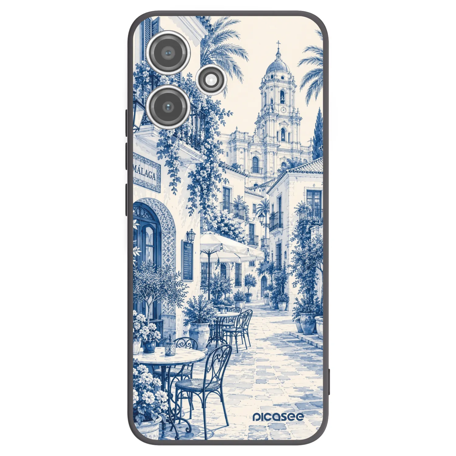 Picasee silikonový černý obal pro Xiaomi Redmi 12 5G - Calle Azul