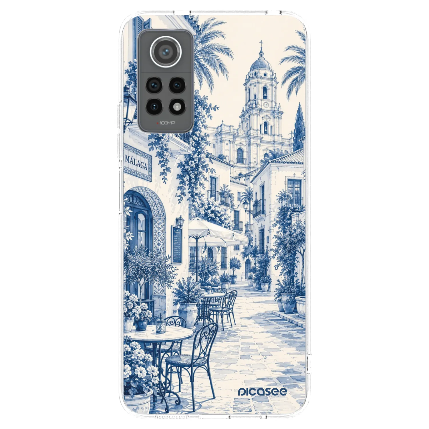 Picasee silikonový průhledný obal pro Xiaomi Redmi Note 12 Pro 4G - Calle Azul