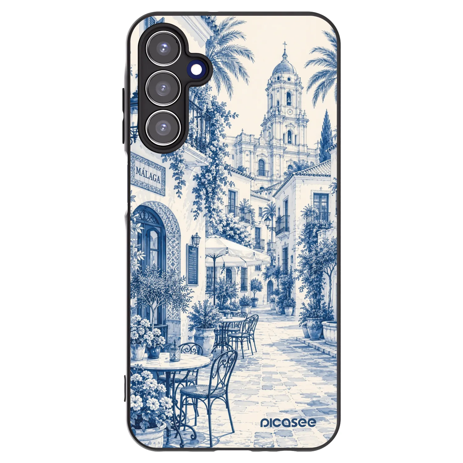 Picasee silikonový černý obal pro Samsung Galaxy A15 A156B 5G - Calle Azul