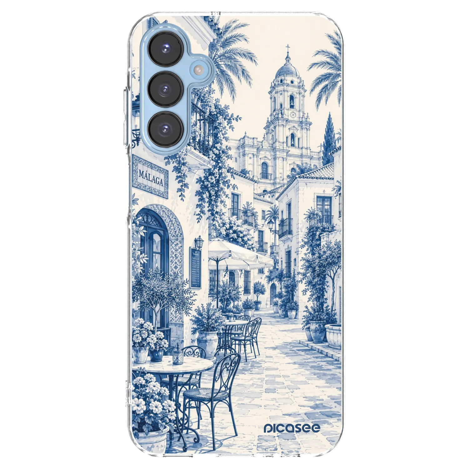 Picasee silikonový průhledný obal pro Samsung Galaxy A15 A156B 5G - Calle Azul