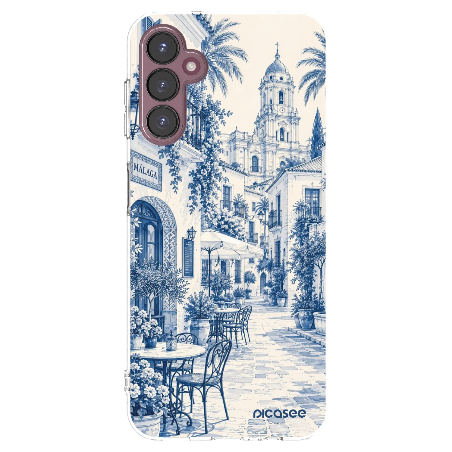 Picasee silikonový průhledný obal pro Samsung Galaxy A05s A057G - Calle Azul