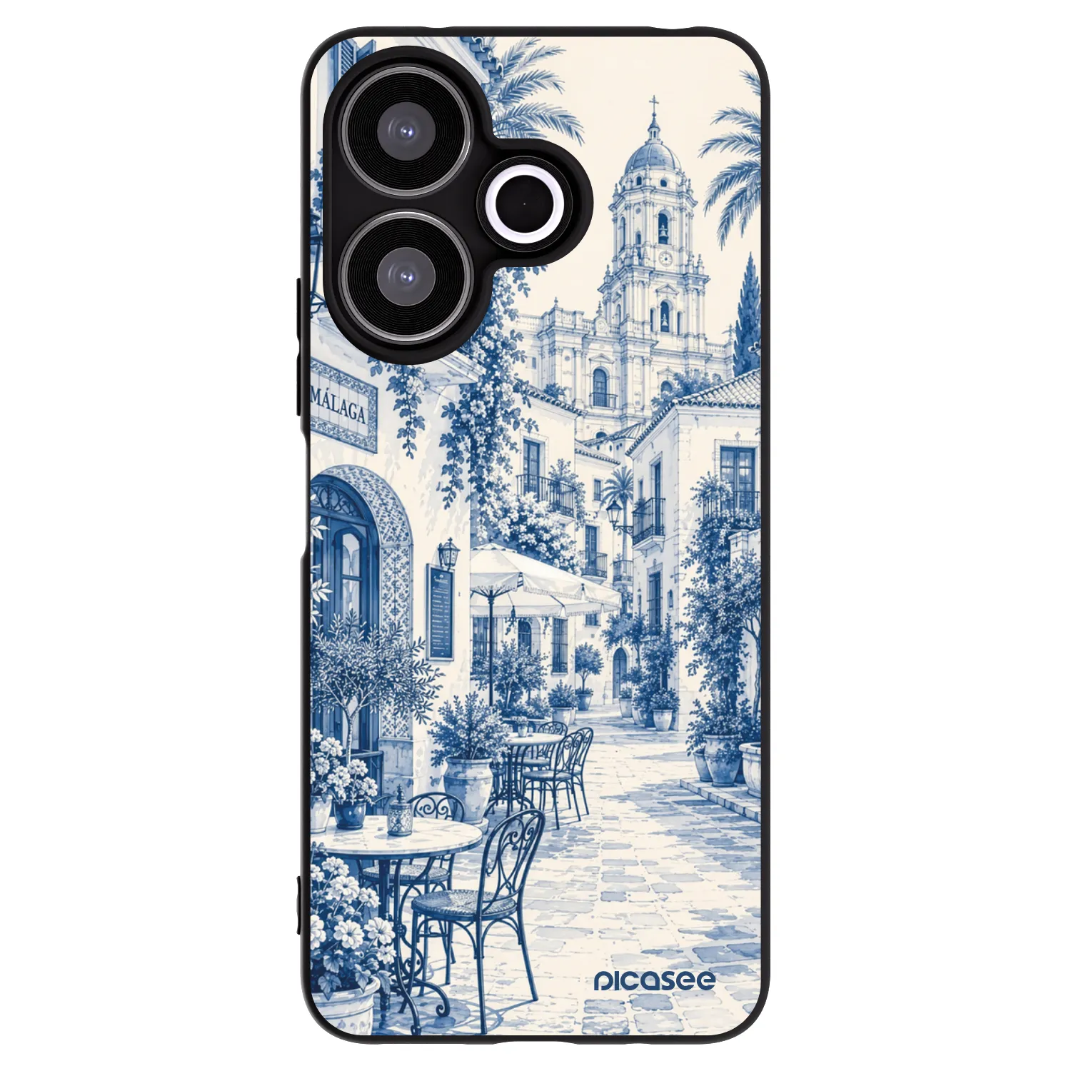 Picasee silikonový černý obal pro Xiaomi Redmi 13 4G - Calle Azul