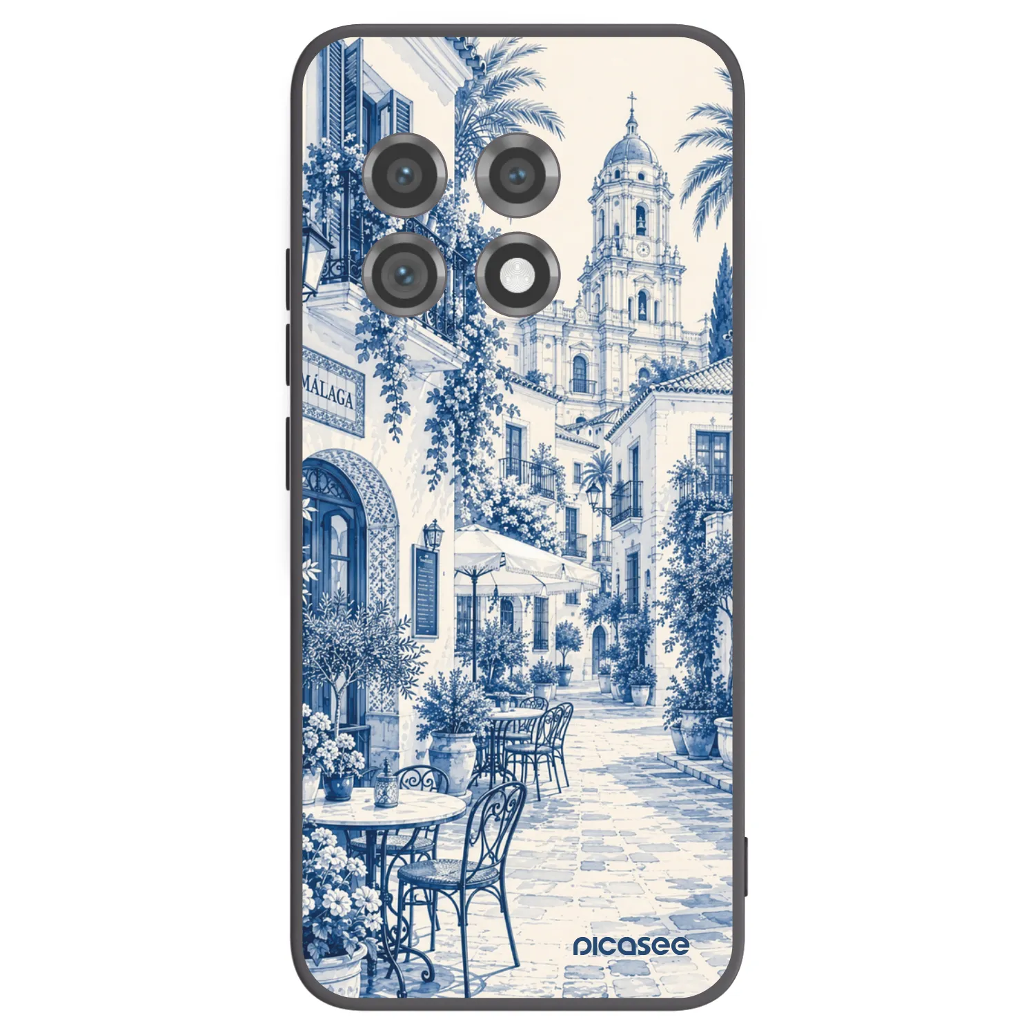 Picasee silikonový černý obal pro OnePlus 11 5G - Calle Azul
