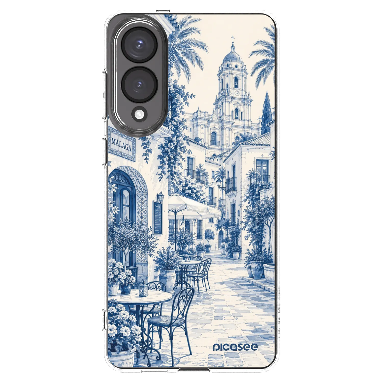 Picasee silikonový průhledný obal pro Samsung Galaxy S25 Edge 5G - Calle Azul