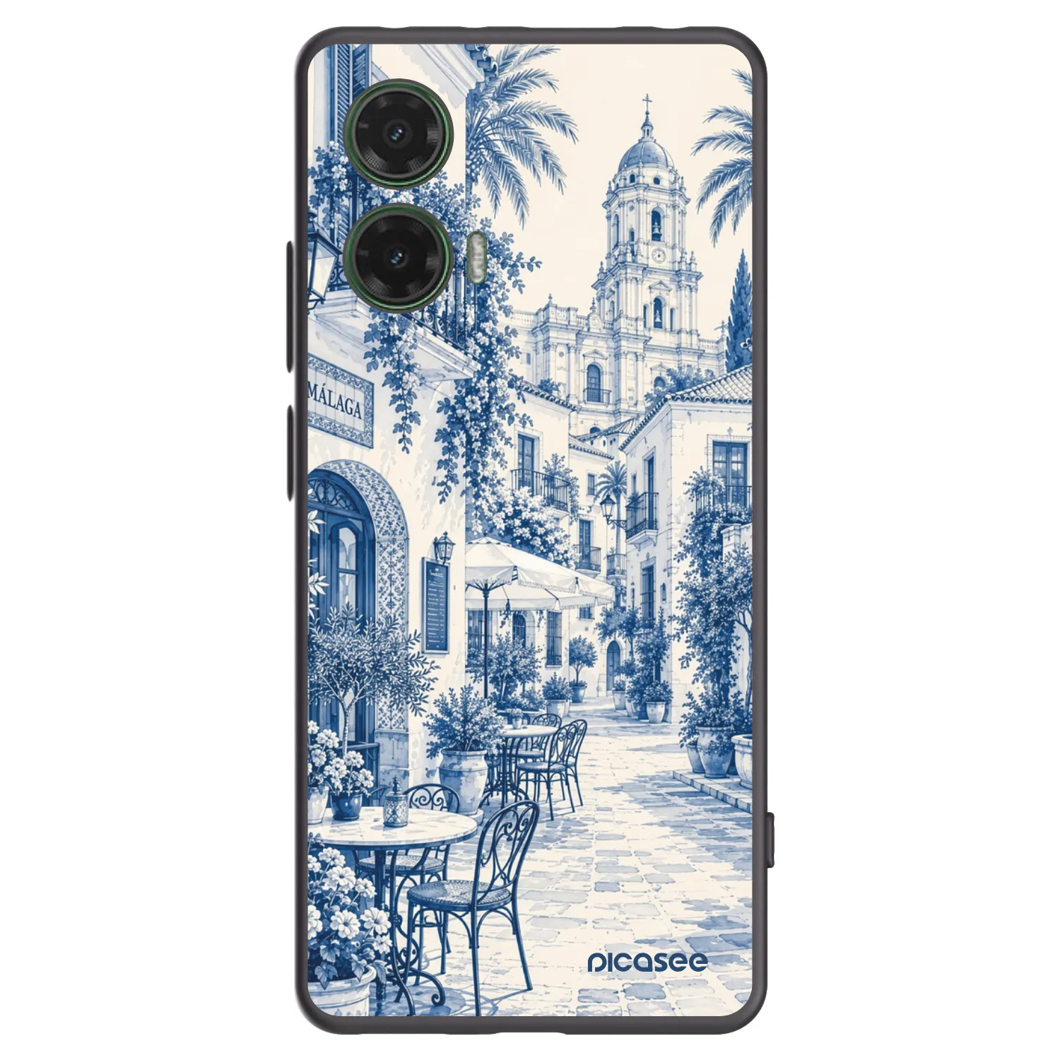 Picasee silikonový černý obal pro Motorola Moto G35 5G - Calle Azul