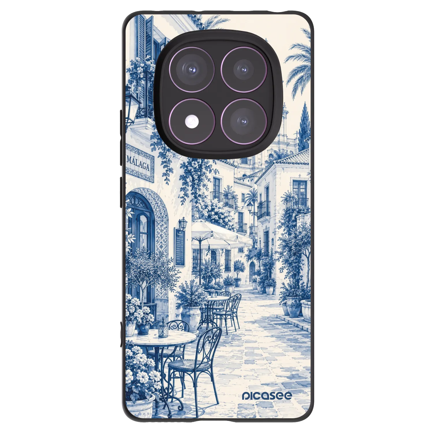 Picasee silikonový černý obal pro Xiaomi Redmi Note 14 Pro 4G - Calle Azul