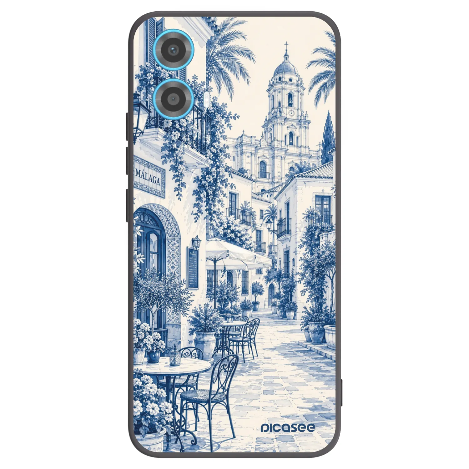 Picasee silikonový černý obal pro Motorola Moto G34 5G - Calle Azul