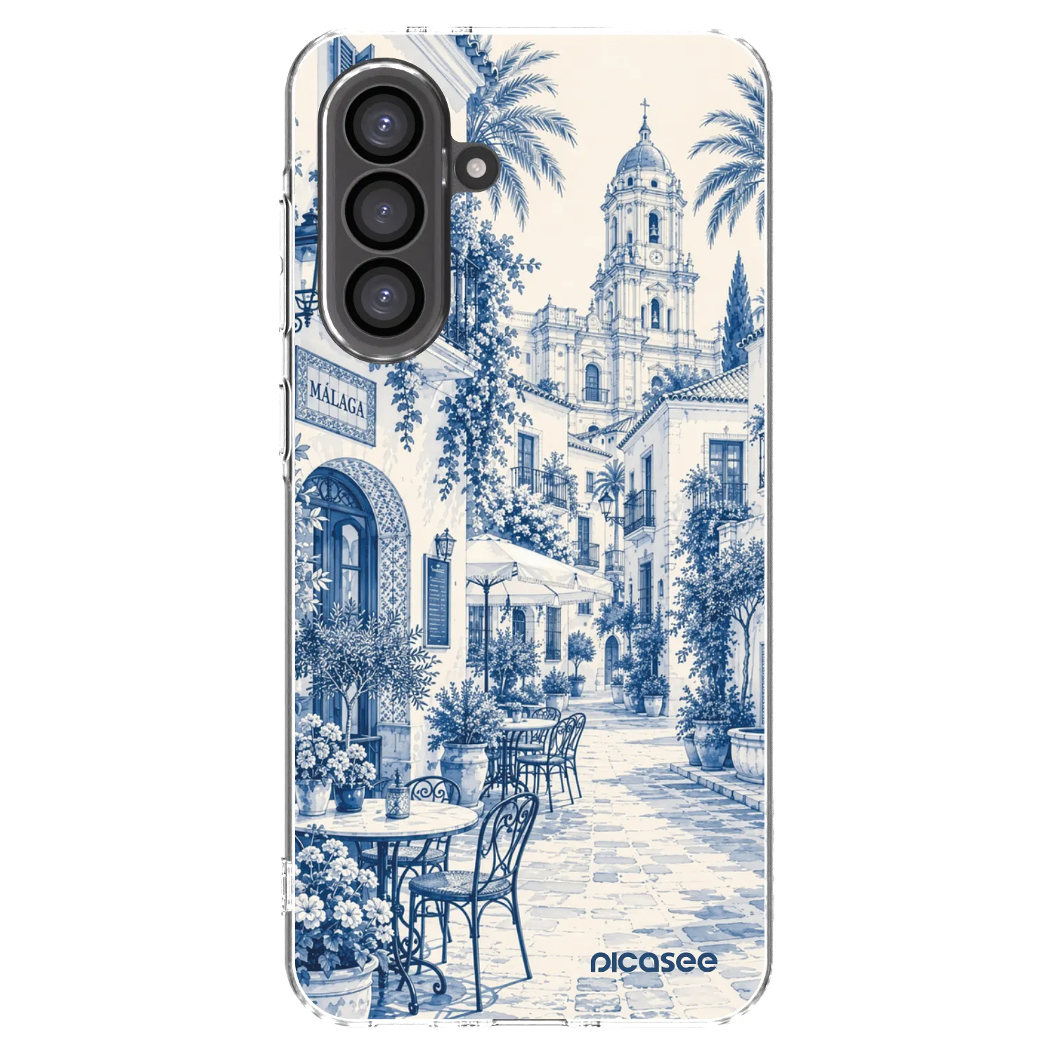 Picasee silikonový průhledný obal pro Samsung Galaxy A56 5G A566B - Calle Azul