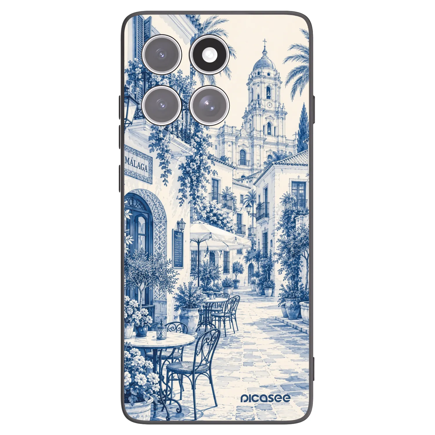 Picasee silikonový černý obal pro Motorola Edge 60 Pro - Calle Azul