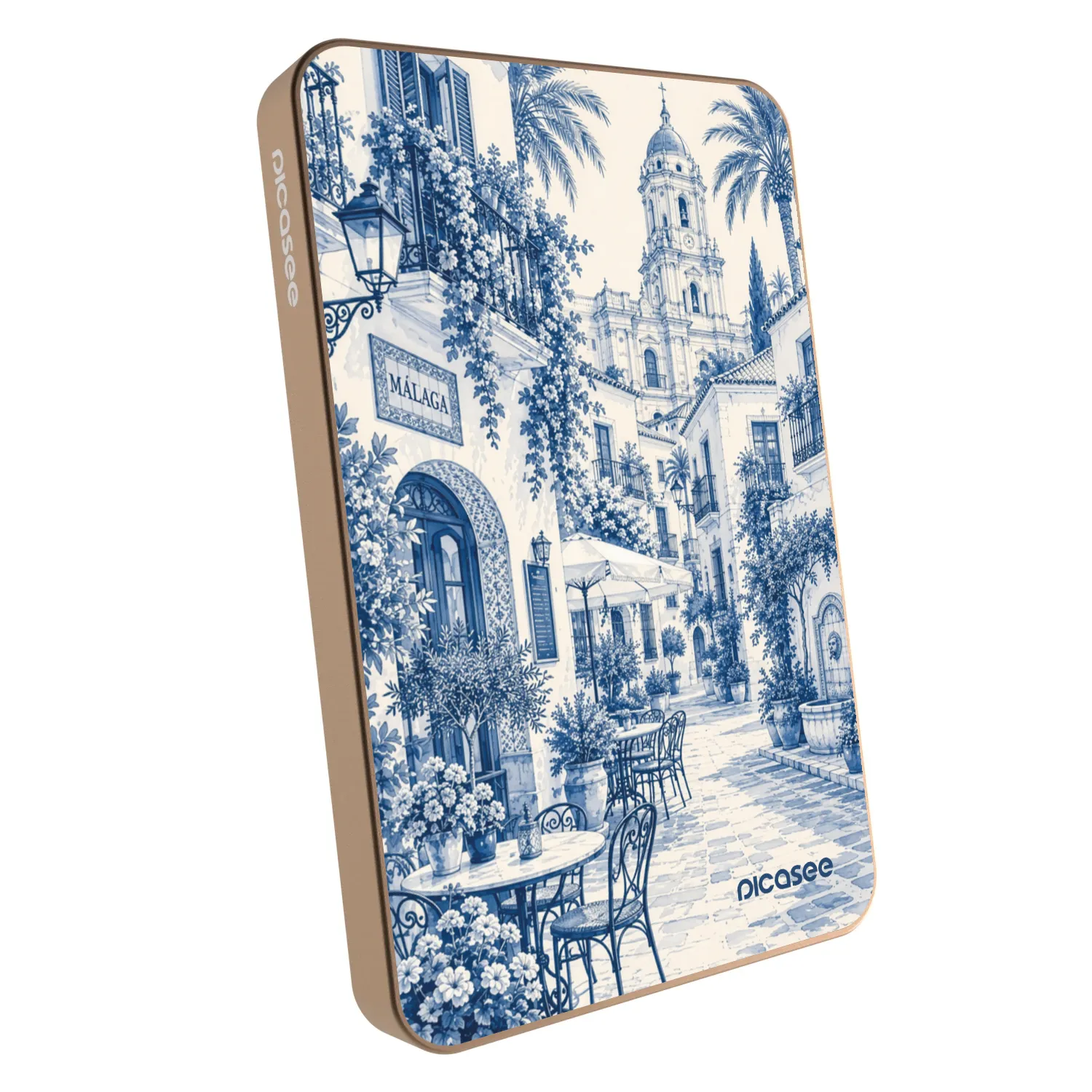Picasee Powerbanka s MagSafe 5 000 mAh Zlatá - Calle Azul