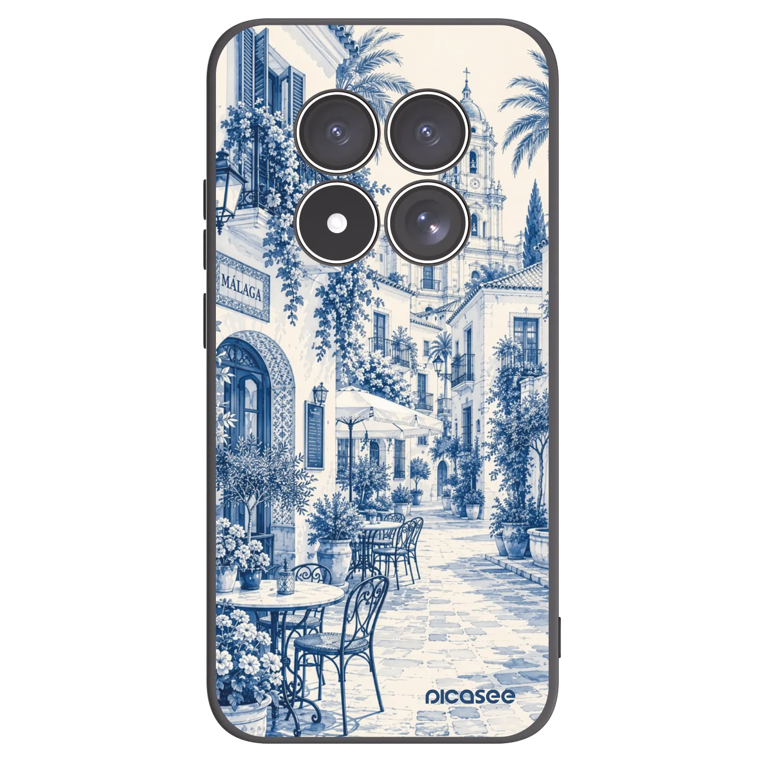 Picasee silikonový černý obal pro Xiaomi Redmi Note 15 Pro 4G - Calle Azul