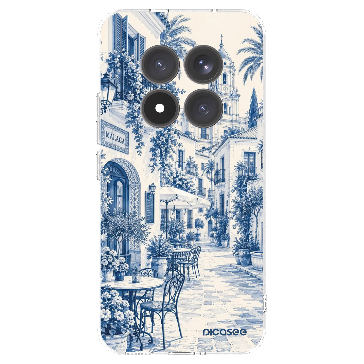 Picasee silikonový průhledný obal pro Xiaomi Redmi Note 15 Pro+ - Calle Azul