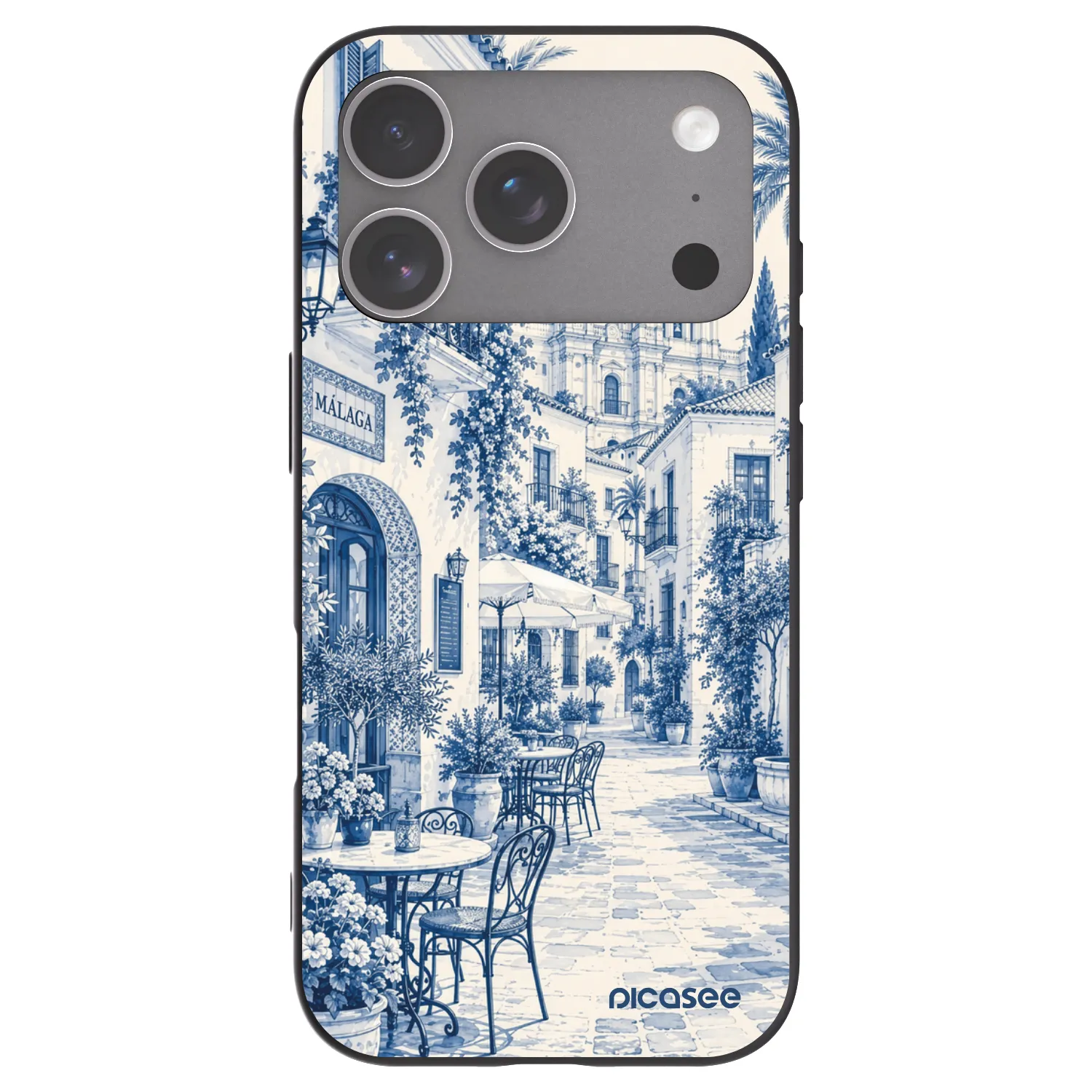 Picasee silikonový černý obal pro Apple iPhone 18 Pro - Calle Azul