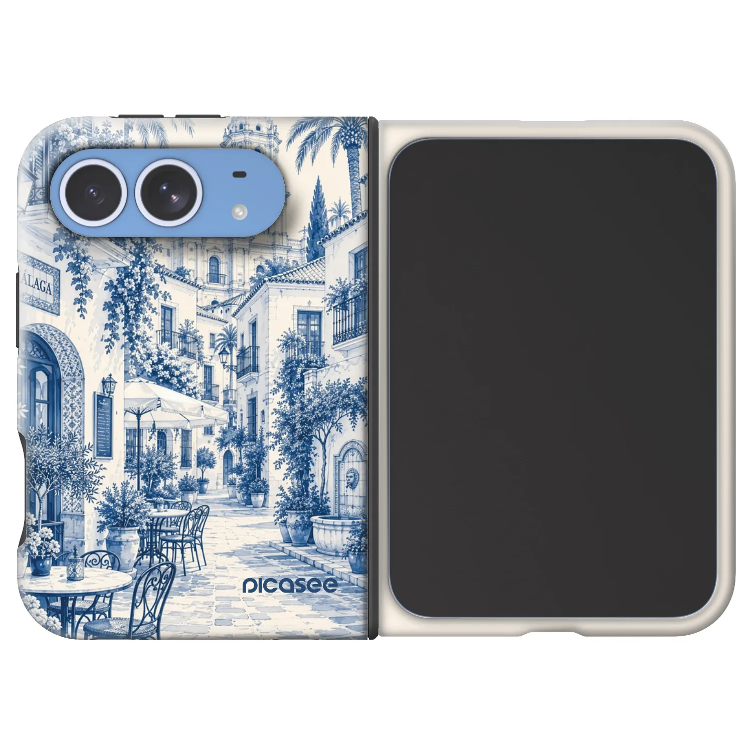 Picasee Fashion Case MagSafe Apple iPhone Duo - Calle Azul
