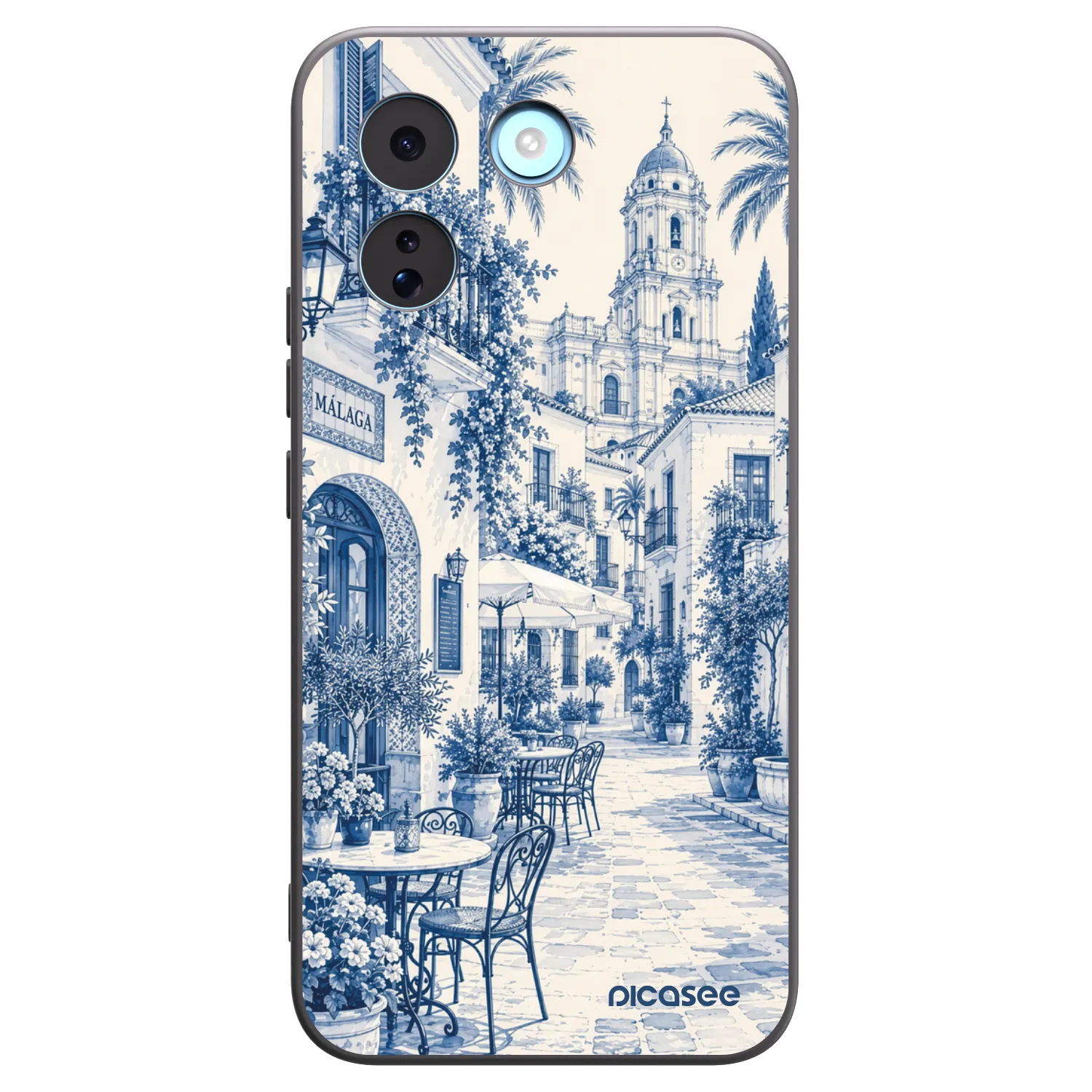 Picasee silikonový černý obal pro Xiaomi Redmi Note 17 Pro MAX 5G - Calle Azul
