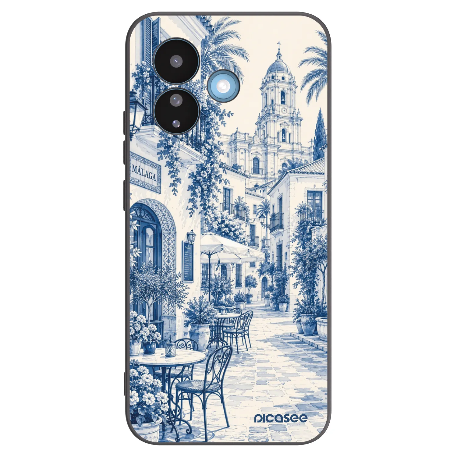 Picasee silikonový černý obal pro Xiaomi Redmi Note 17 Pro 5G - Calle Azul