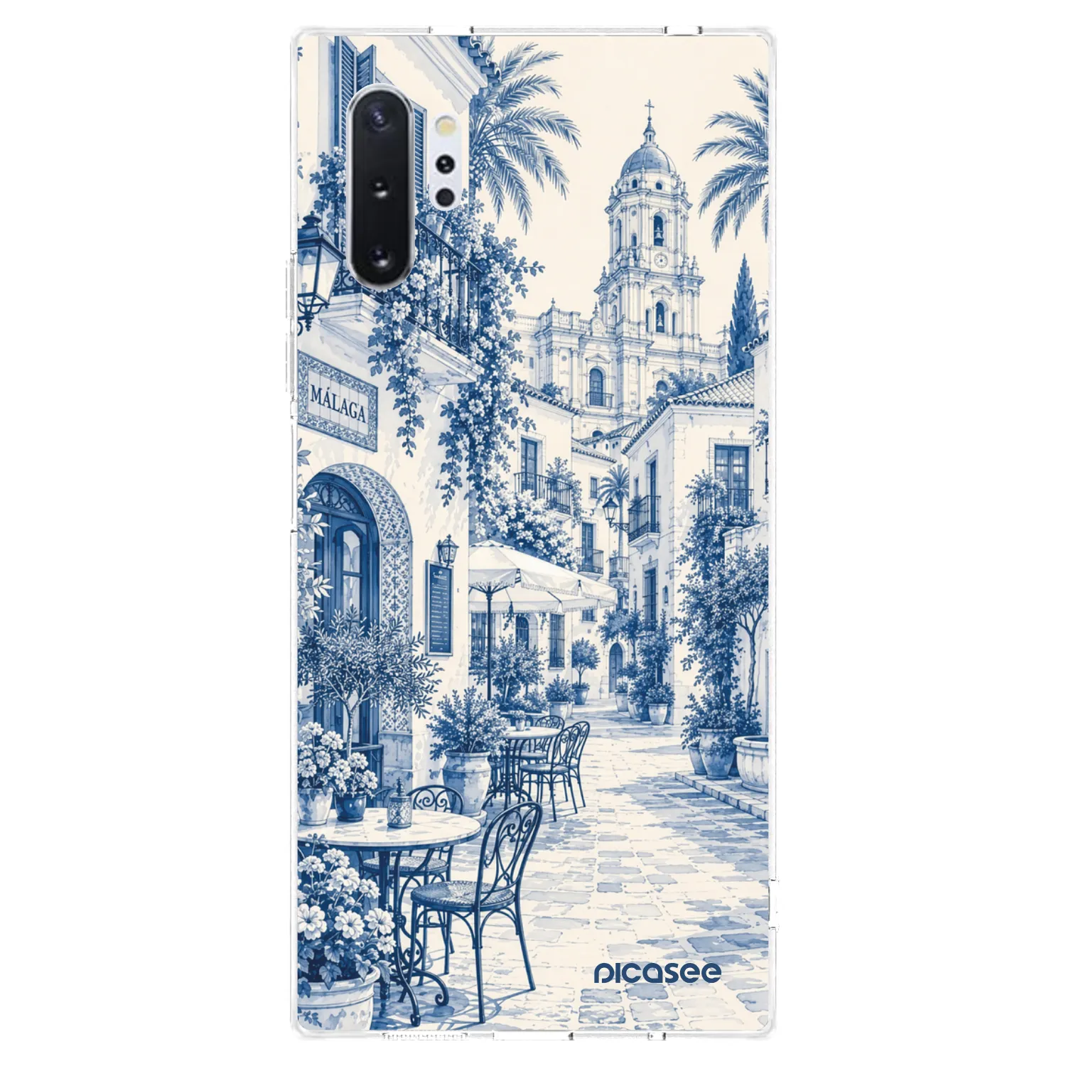 Picasee silikonový průhledný obal pro Samsung Galaxy Note 10+ N975F - Calle Azul