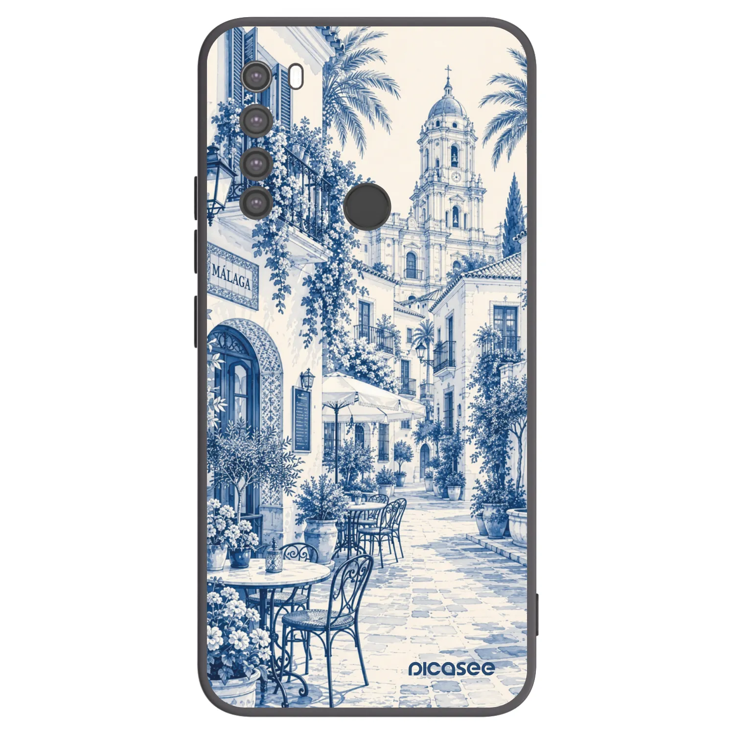 Picasee silikonový černý obal pro Xiaomi Redmi Note 8 - Calle Azul