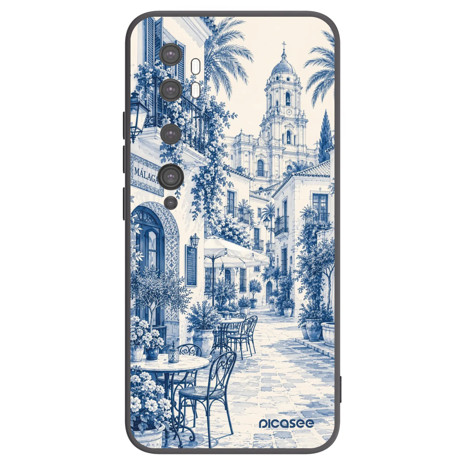 Picasee silikonový černý obal pro Xiaomi Mi Note 10 (Pro) - Calle Azul