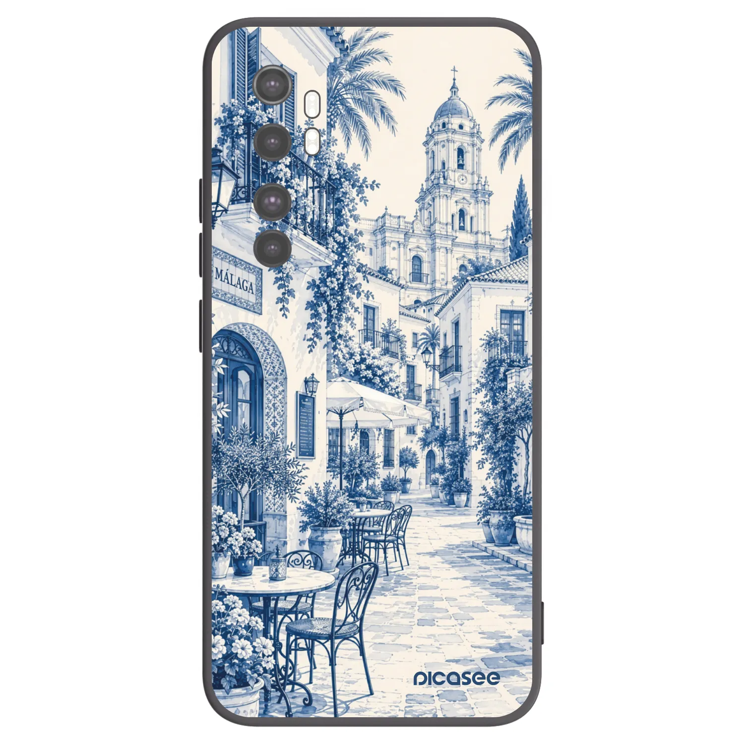 Picasee silikonový černý obal pro Xiaomi Mi Note 10 Lite - Calle Azul