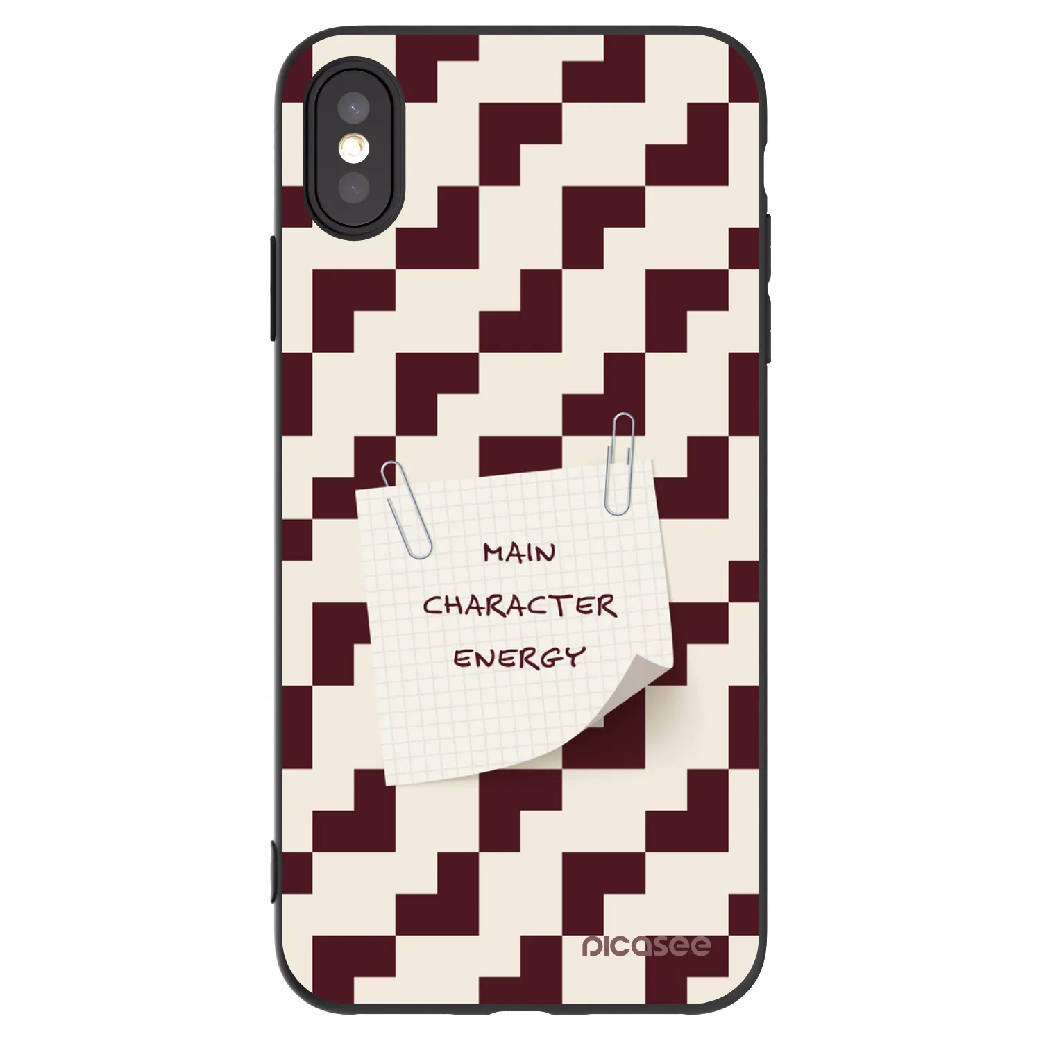 Picasee silikonový černý obal pro Apple iPhone XS Max - Lead Role