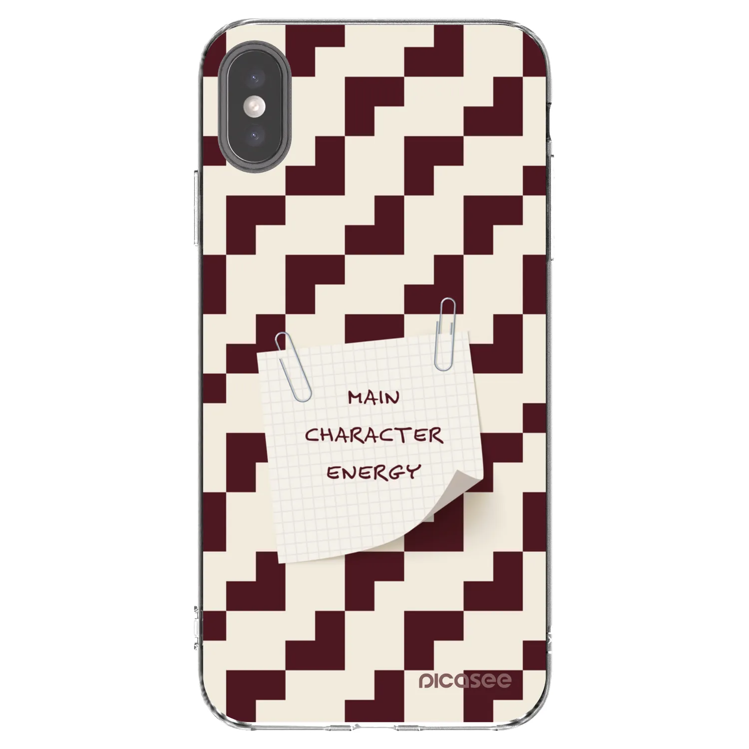 Picasee silikonový průhledný obal pro Apple iPhone XS Max - Lead Role