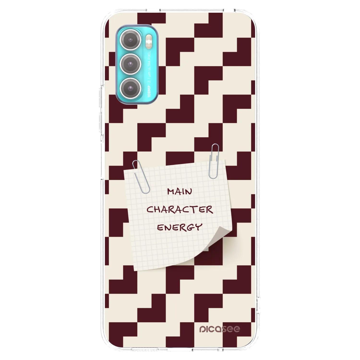 Picasee silikonový průhledný obal pro Motorola Moto G60 - Lead Role