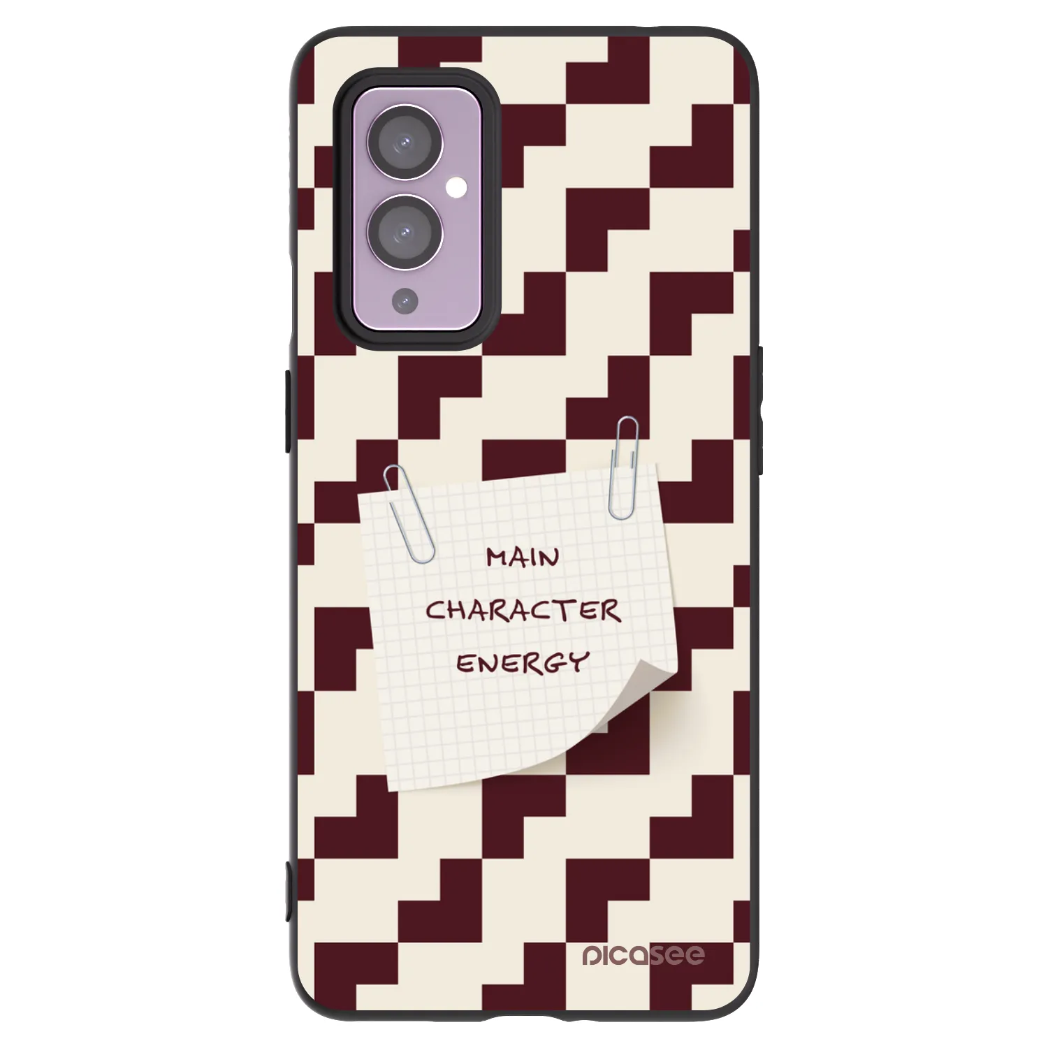 Picasee silikonový černý obal pro OnePlus 9 - Lead Role