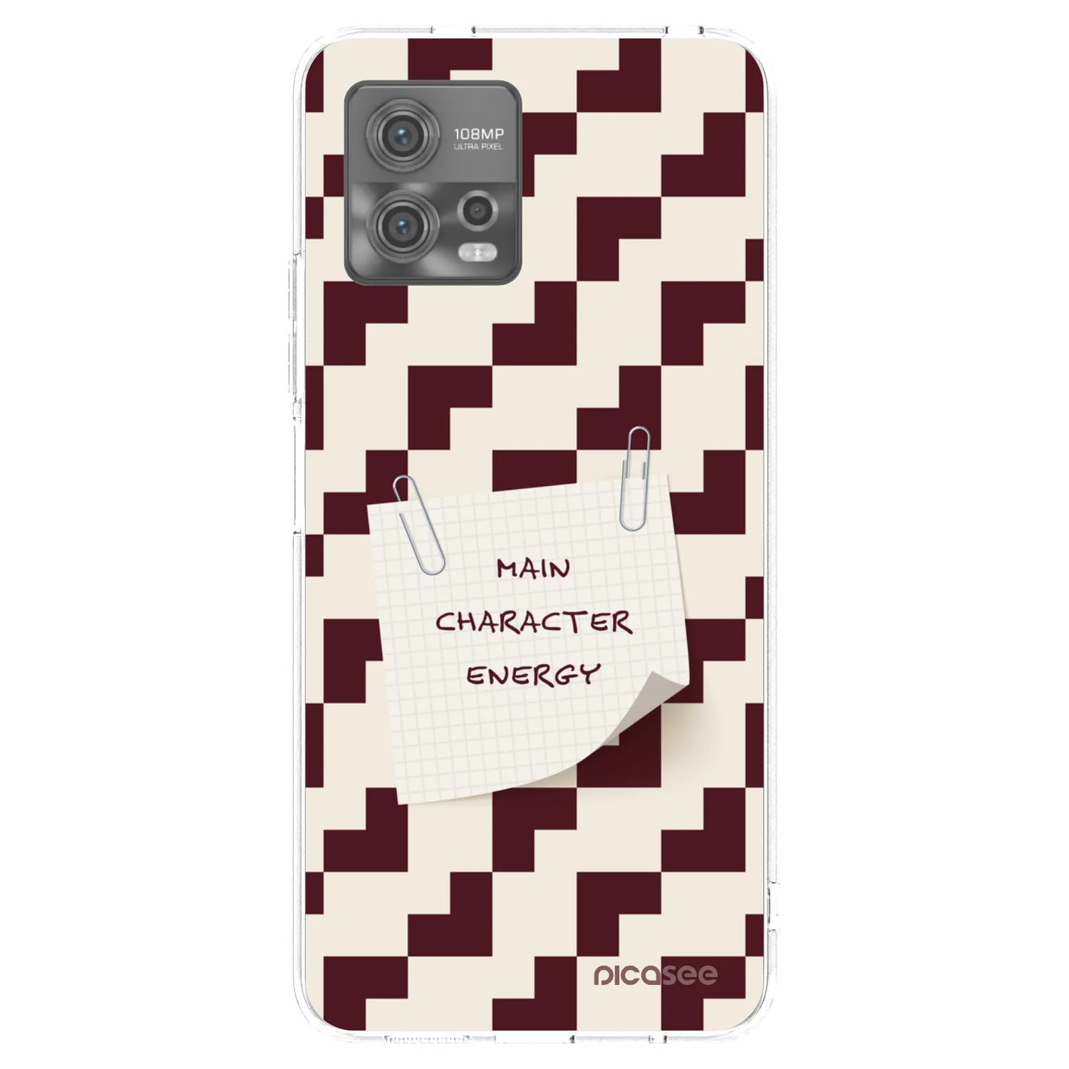 Picasee silikonový průhledný obal pro Motorola Moto G72 - Lead Role