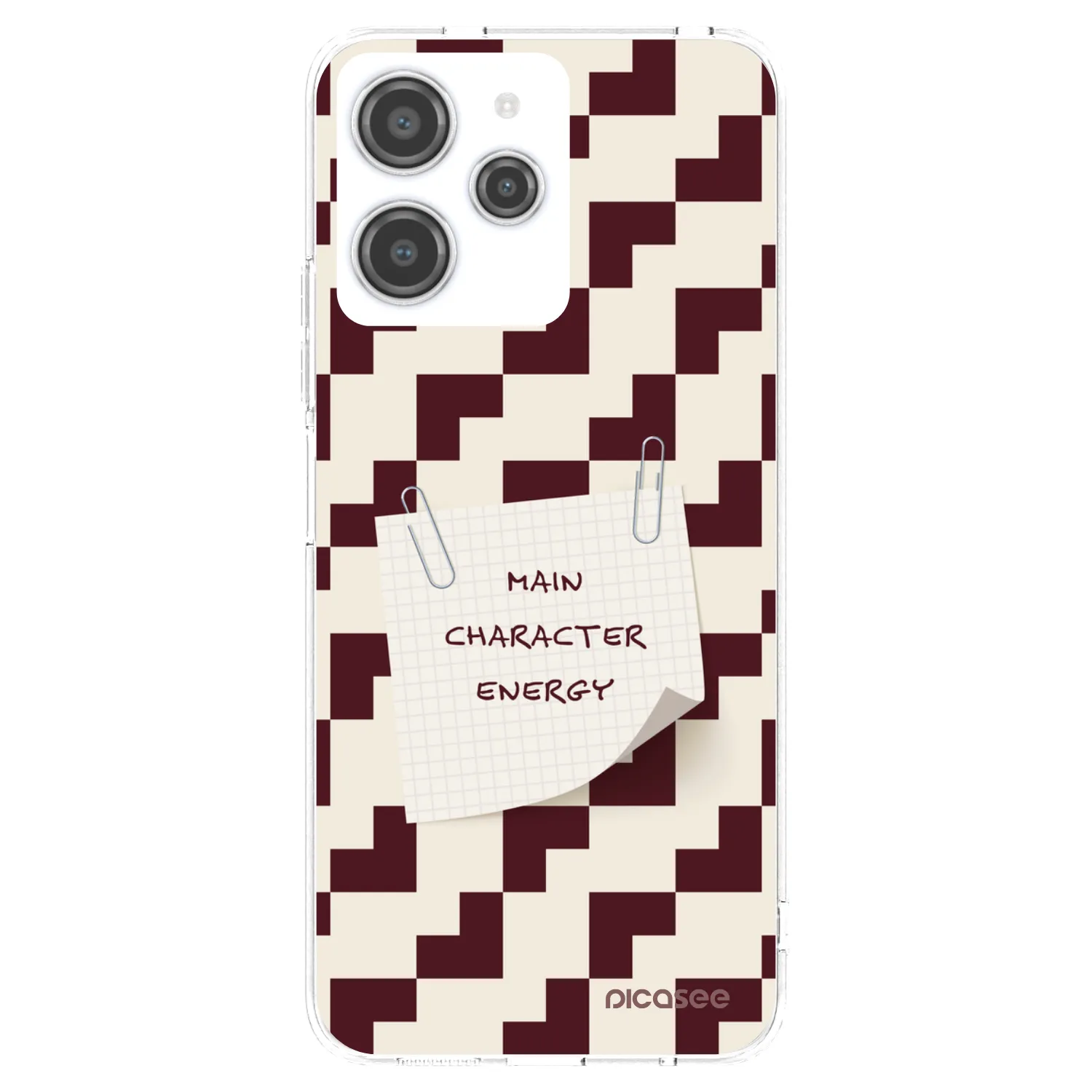 Picasee silikonový průhledný obal pro Xiaomi Redmi 12 4G - Lead Role
