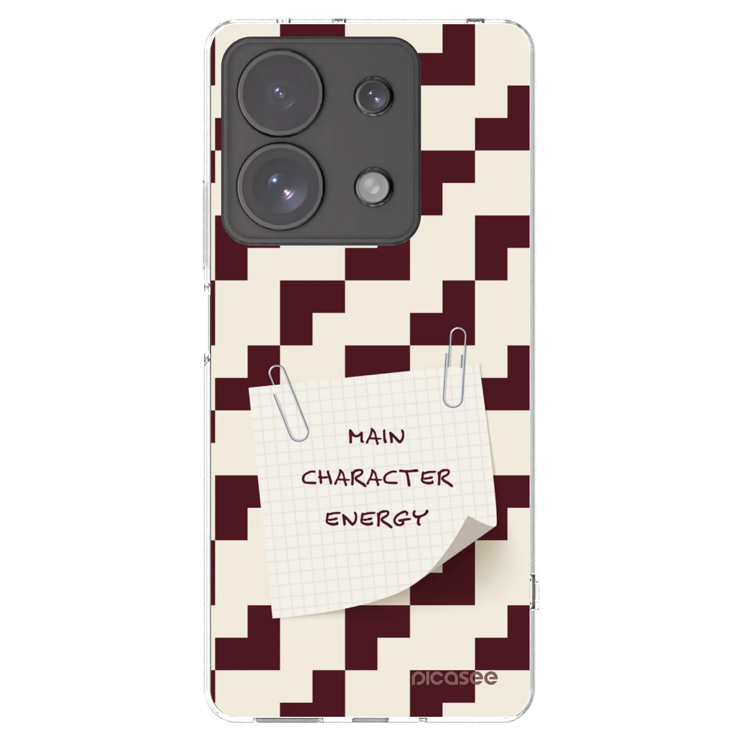 Picasee silikonový průhledný obal pro Xiaomi Redmi Note 13 Pro 4G - Lead Role