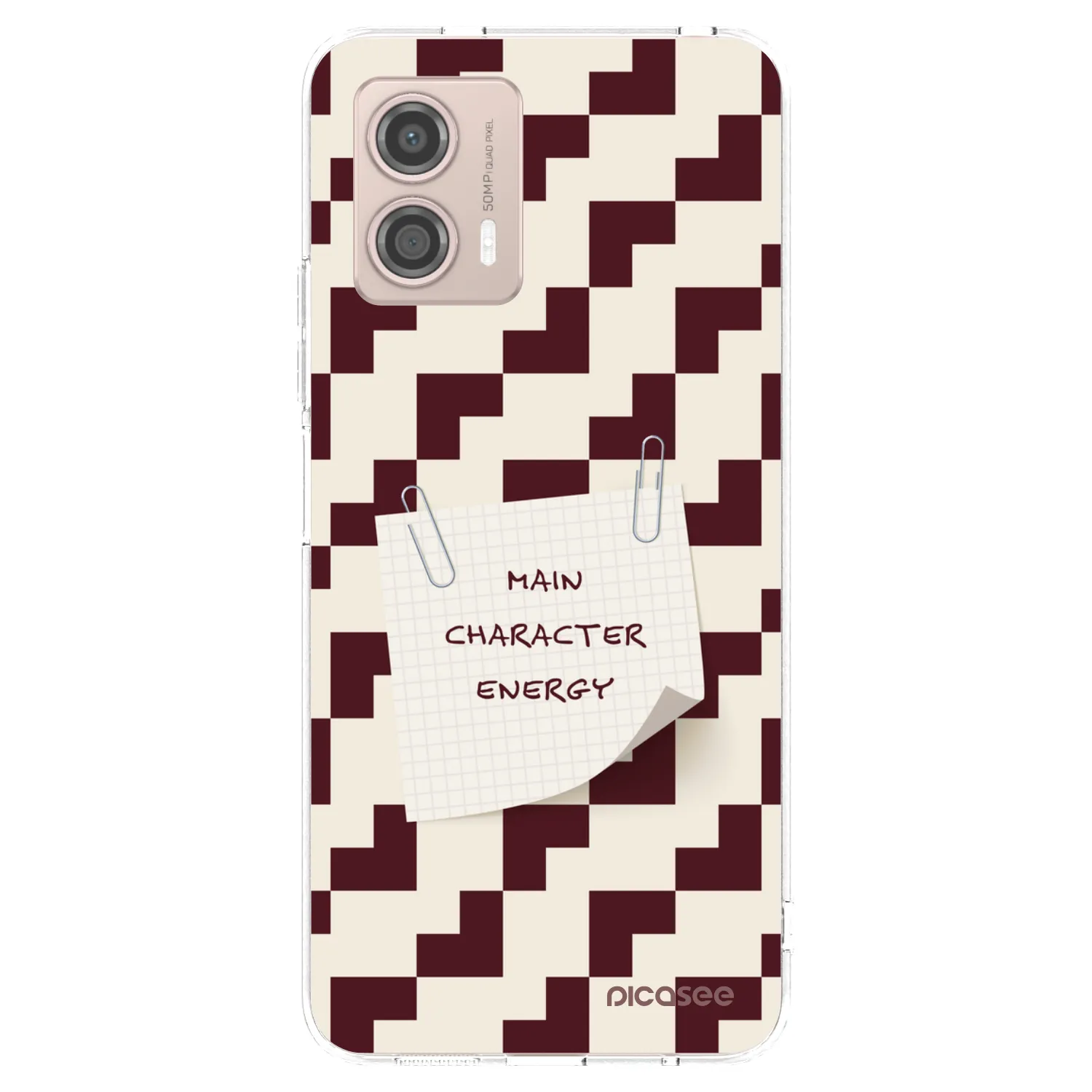 Picasee silikonový průhledný obal pro Motorola Moto G53 5G - Lead Role