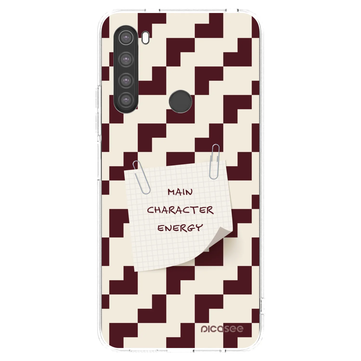 Picasee silikonový průhledný obal pro Xiaomi Redmi Note 8 - Lead Role