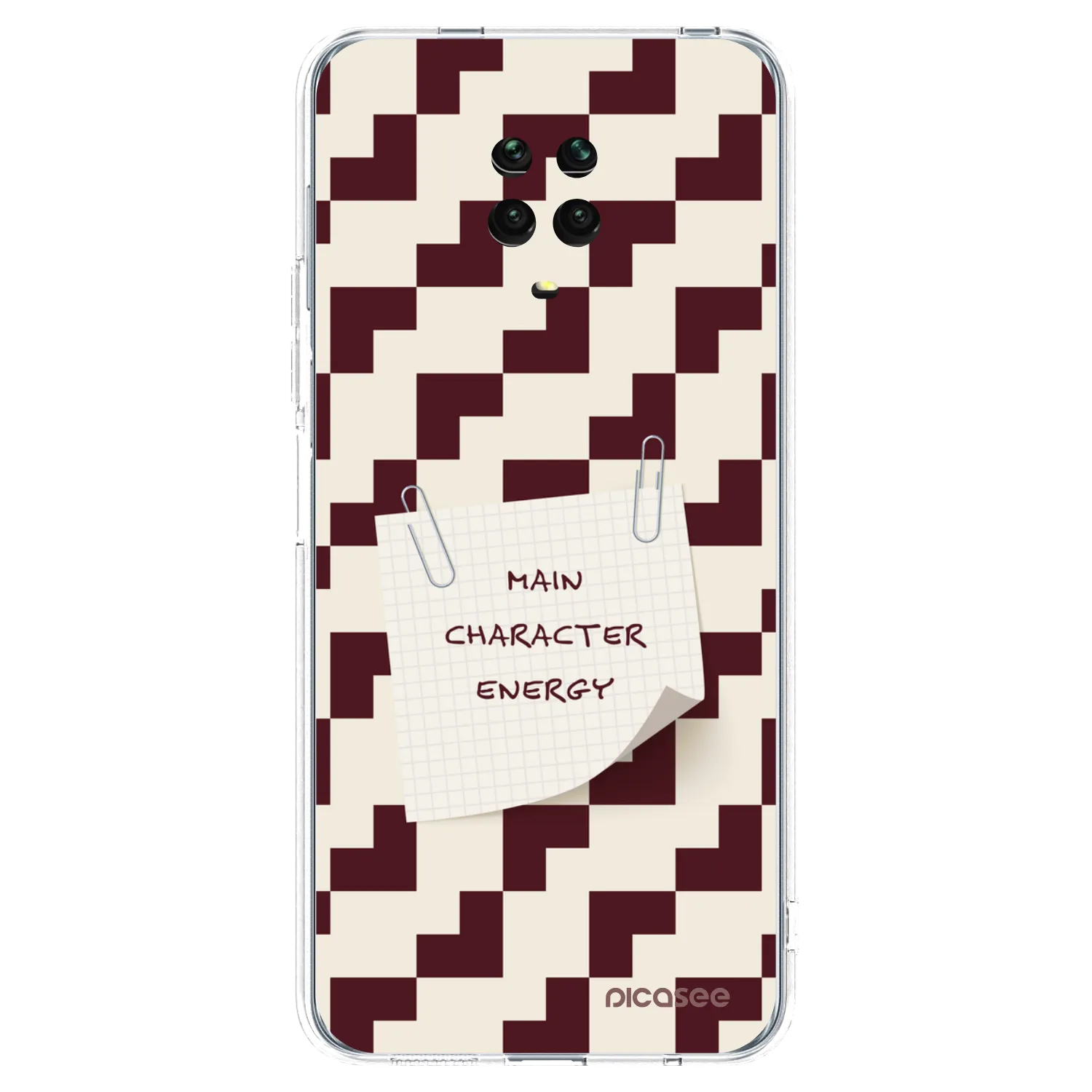 Picasee silikonový průhledný obal pro Xiaomi Redmi Note 9 Pro - Lead Role