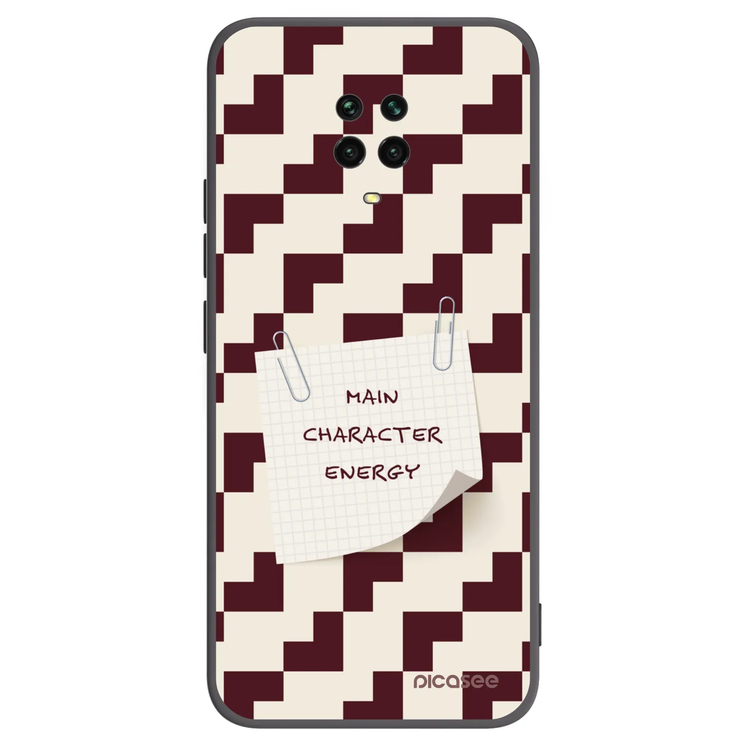 Picasee silikonový černý obal pro Xiaomi Redmi Note 9 Pro - Lead Role