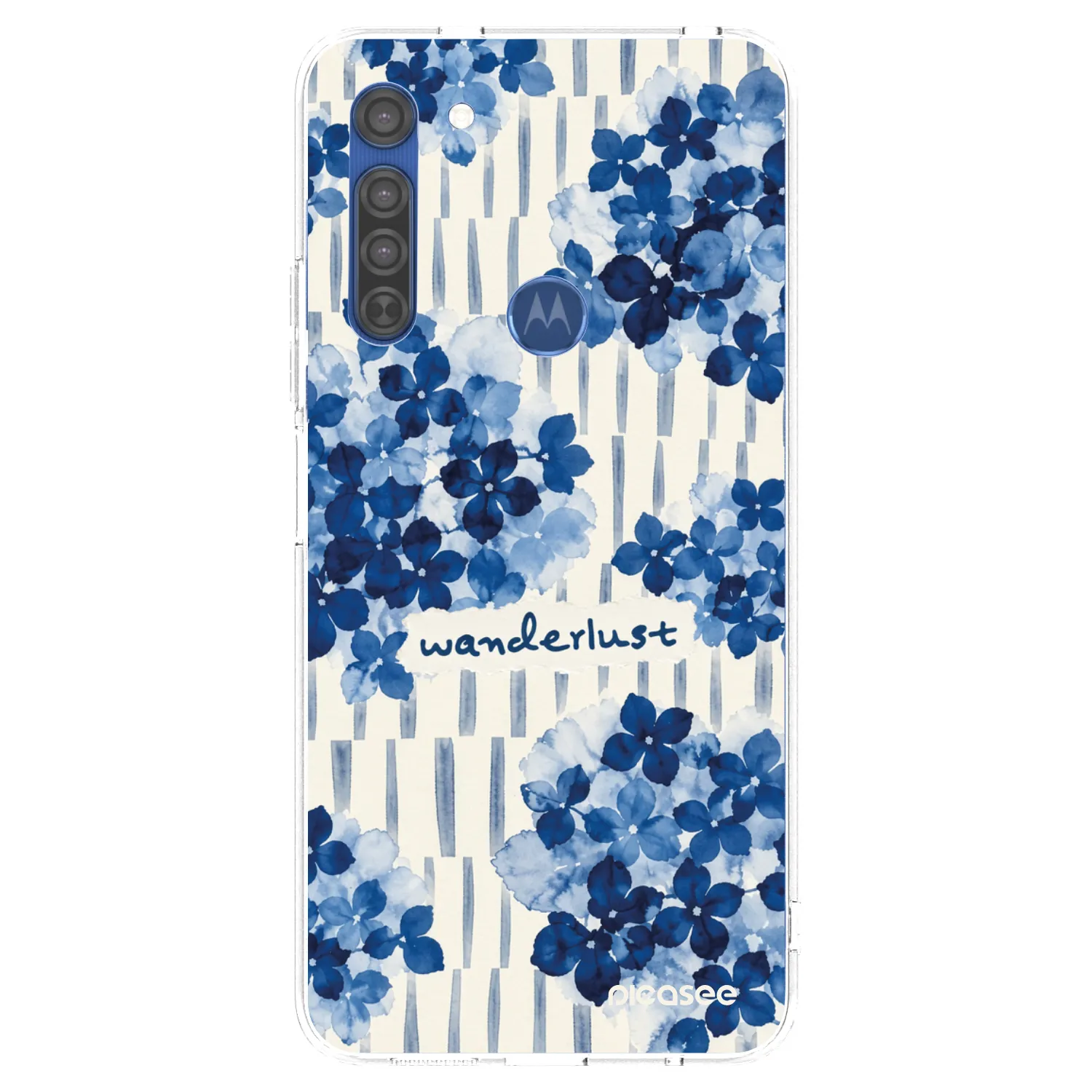 Picasee silikonový průhledný obal pro Motorola Moto G8 - Azorea