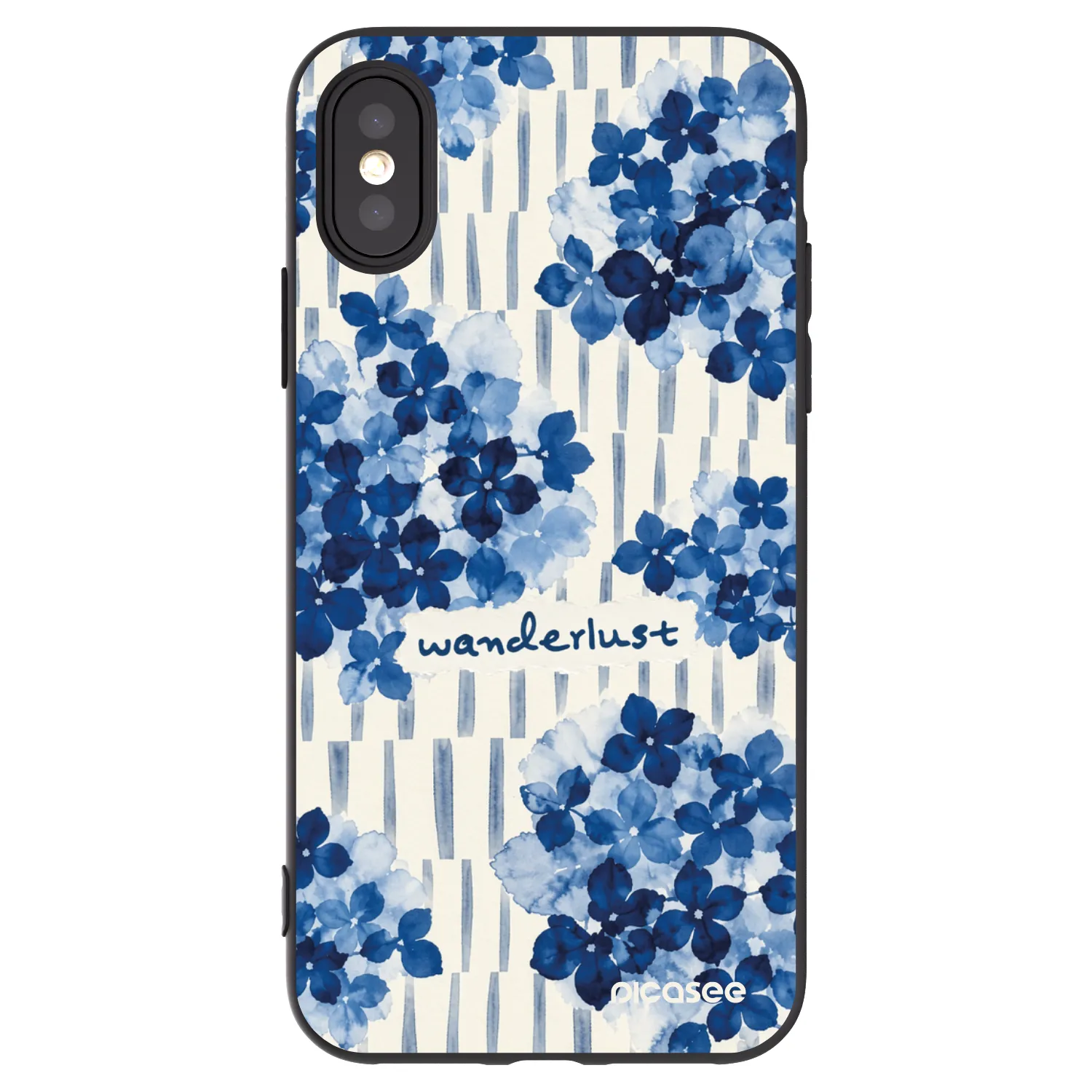 Picasee silikonový černý obal pro Apple iPhone X/XS - Azorea
