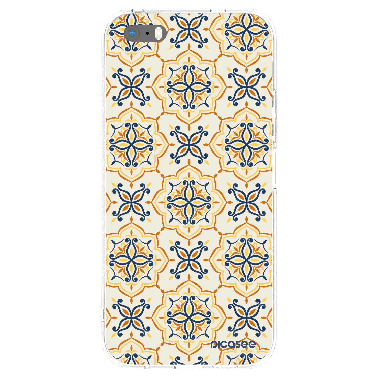 Picasee silikonový průhledný obal pro Apple iPhone 5/5S/SE - Majolica
