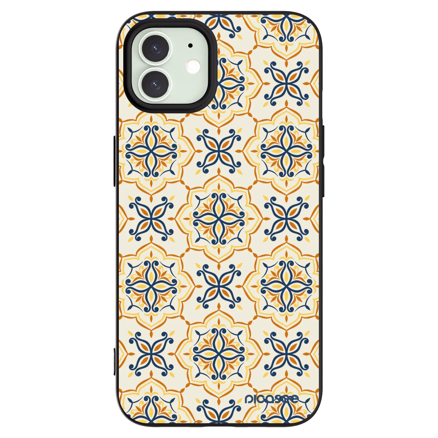Picasee silikonový černý obal pro Apple iPhone 12 - Majolica