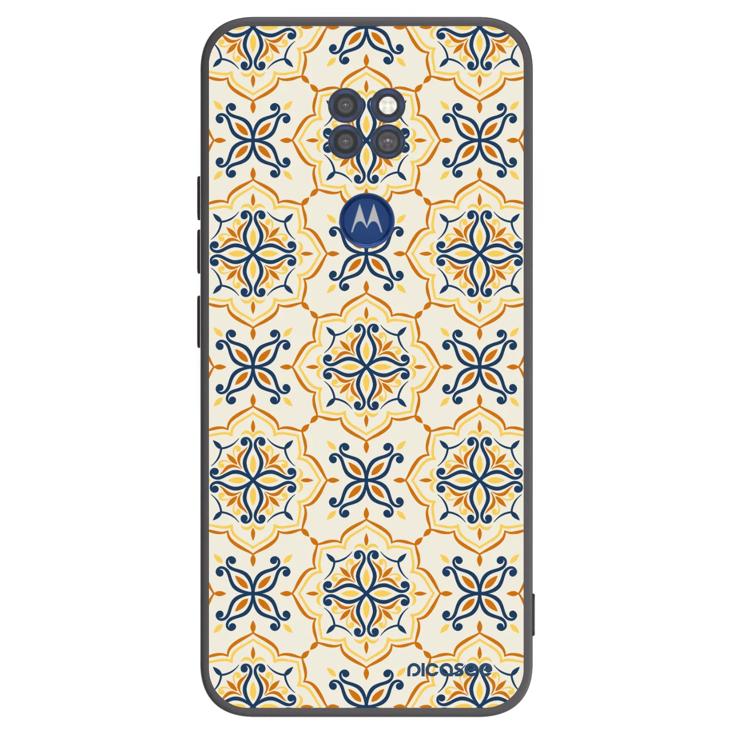 Picasee silikonový černý obal pro Motorola Moto G9 Play - Majolica