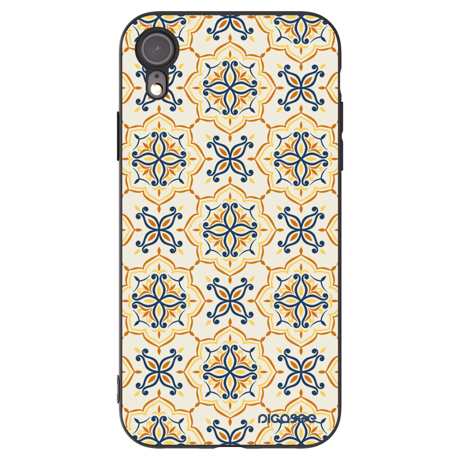 Picasee silikonový černý obal pro Apple iPhone XR - Majolica