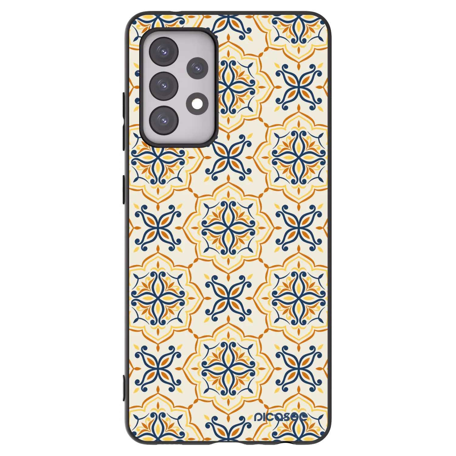Picasee silikonový černý obal pro Samsung Galaxy A52s 5G A528B - Majolica