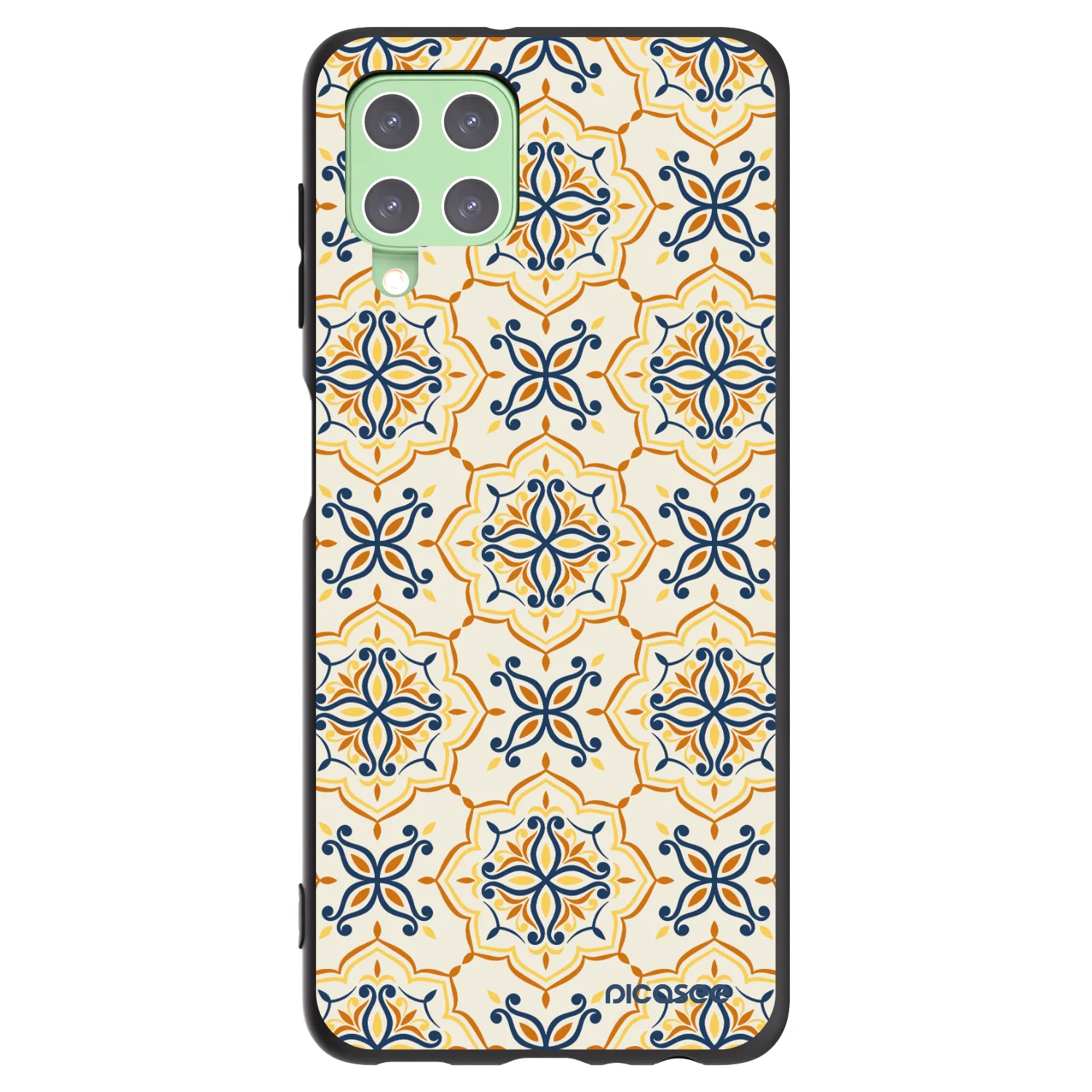 Picasee silikonový černý obal pro Samsung Galaxy A22 A225F 4G - Majolica