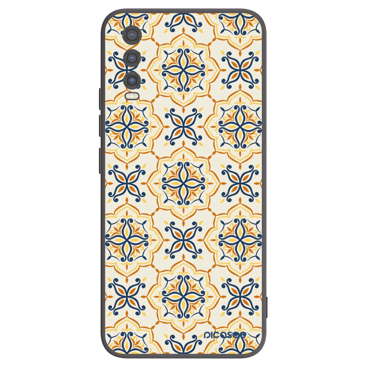 Picasee silikonový černý obal pro Vivo Y20s - Majolica